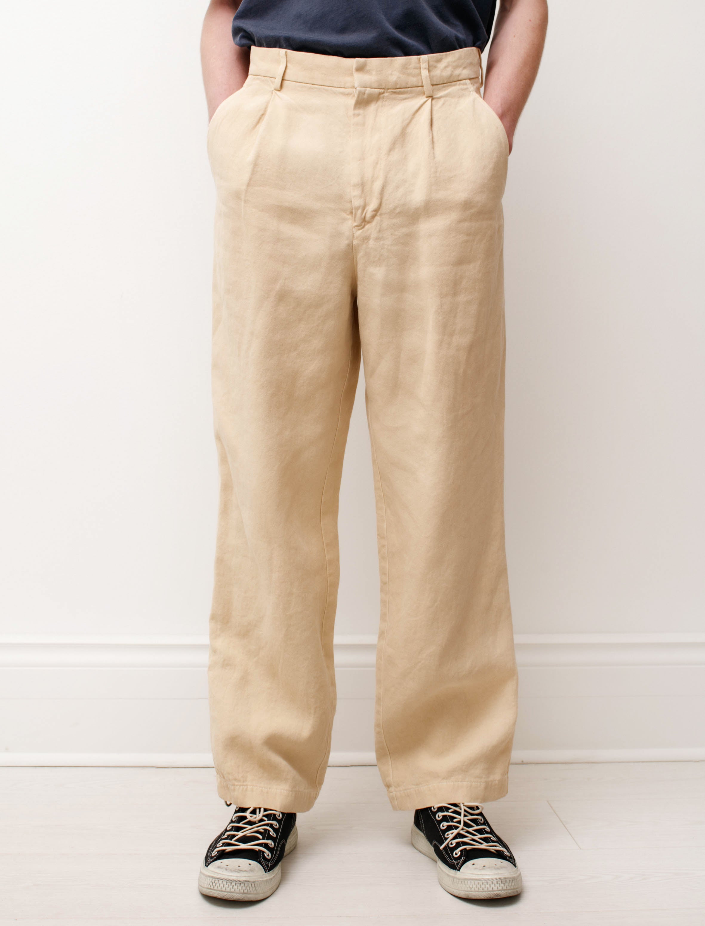 AURALEE 22ss WASHI DUCK CANVAS SLACKS - スラックス