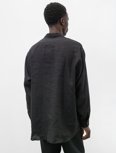 NSNF Embroidered Check Wool Big Shirt シャツ | medicalcannabisfair