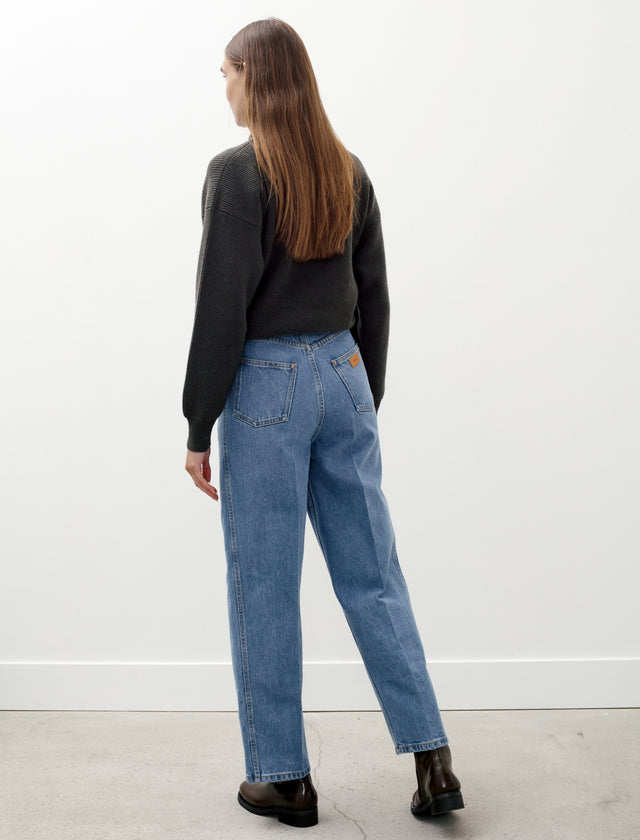 5％OFF】 クリスタセヤ BLEACHED DENIM HIGHWAISTED JEANS