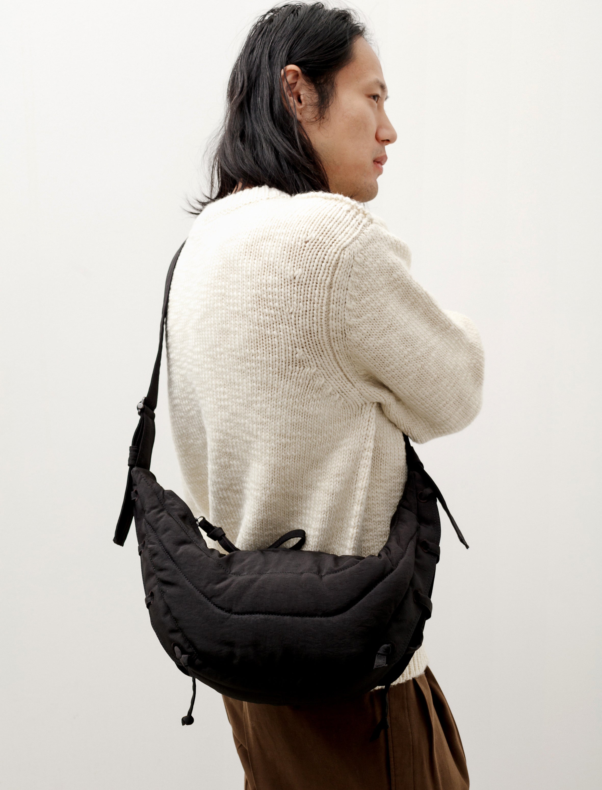 LEMAIRE Small Soft Game shoulder bag グレーカラーグレー