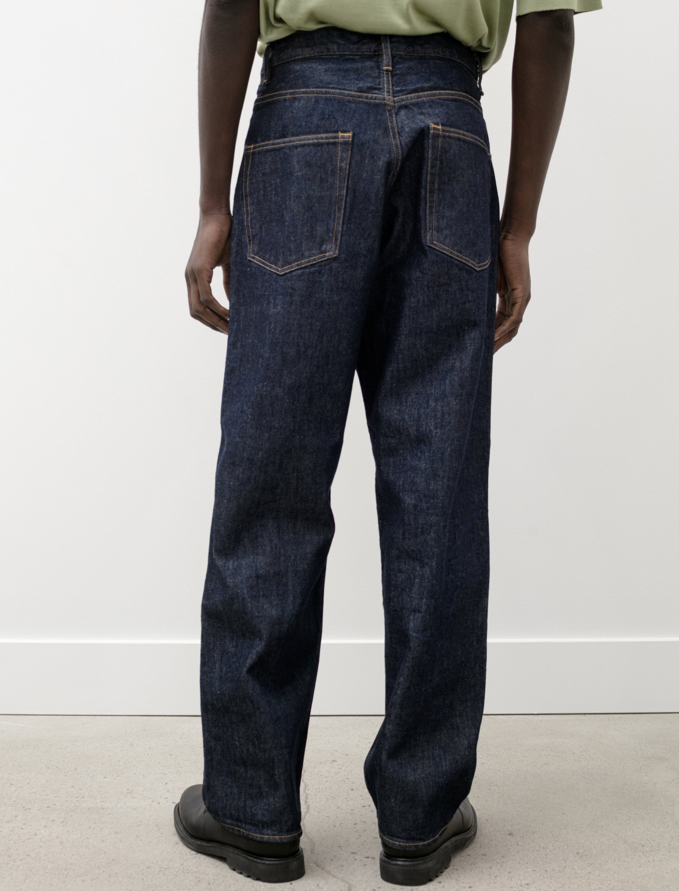 Hard Twist Denim Wide Pants Indigo