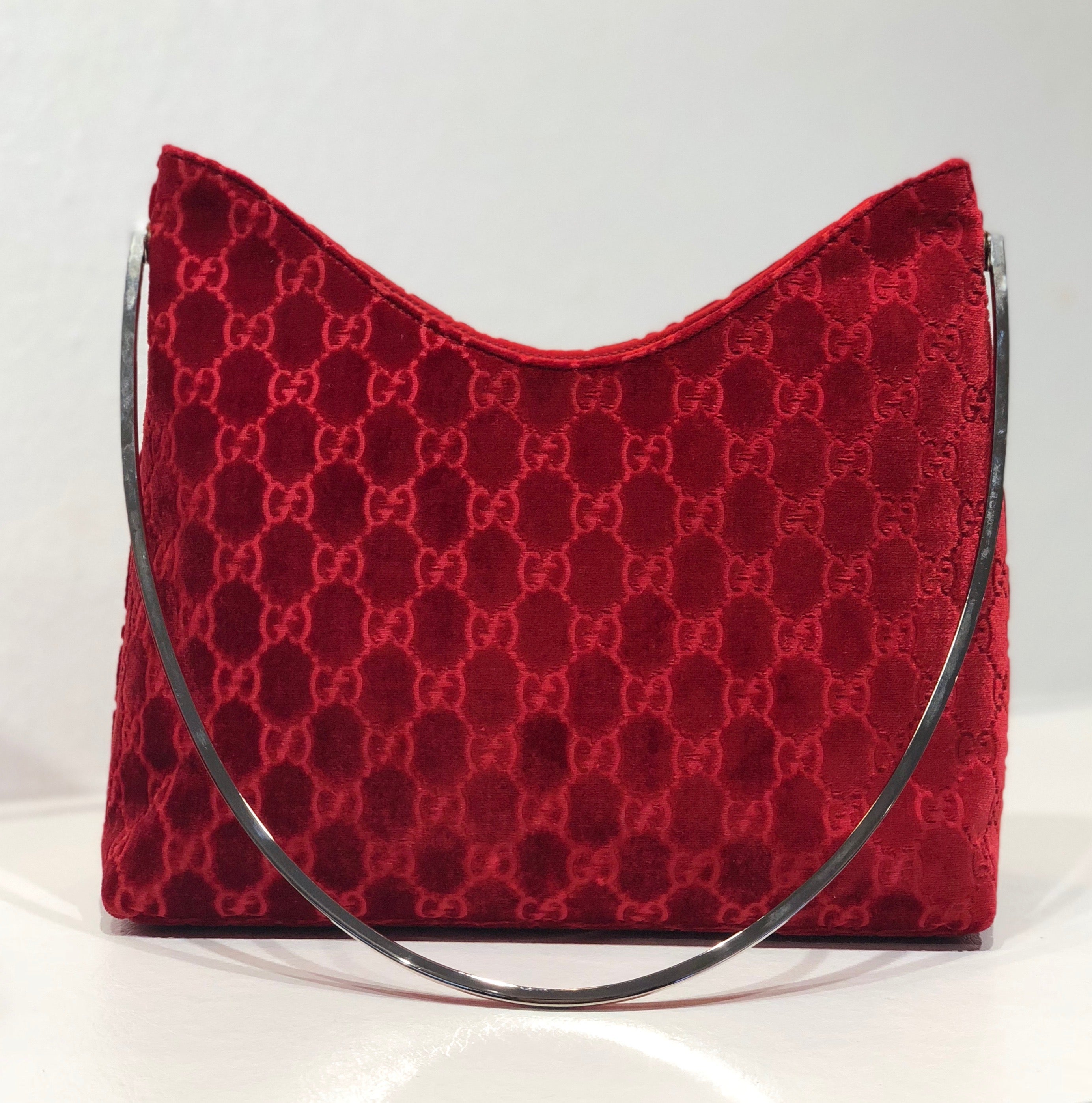 gucci red monogram bag