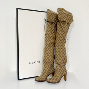 Gucci Monogram Over the Knee Dina C's Fab and Consignment Boutique