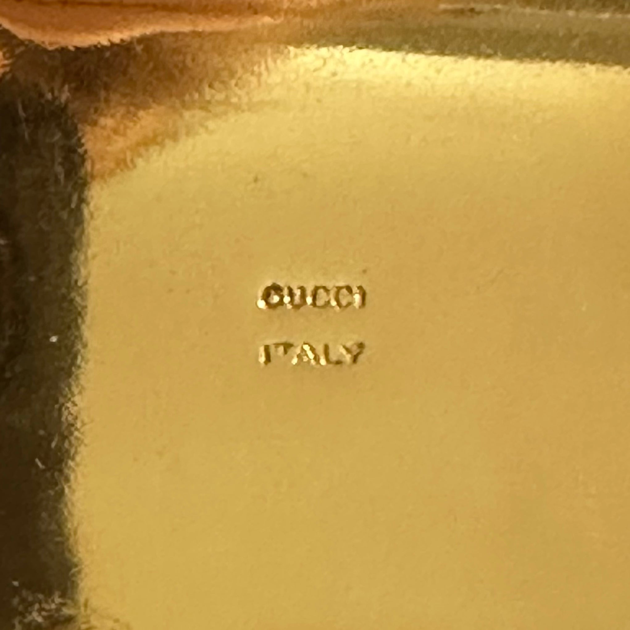 70s Gucci Monogram Gold Clutch