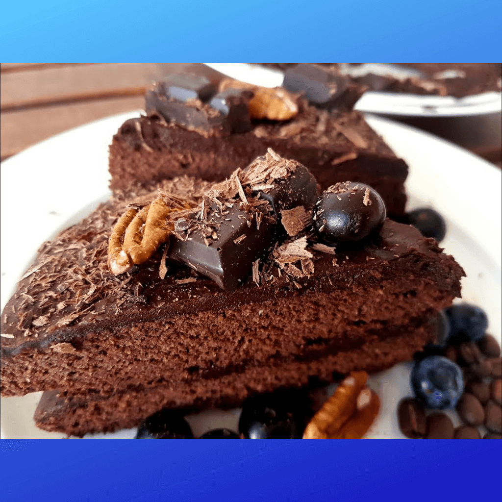 Keto Chocolate Cake With Delicious Coffee Mousse - KetoAtosab