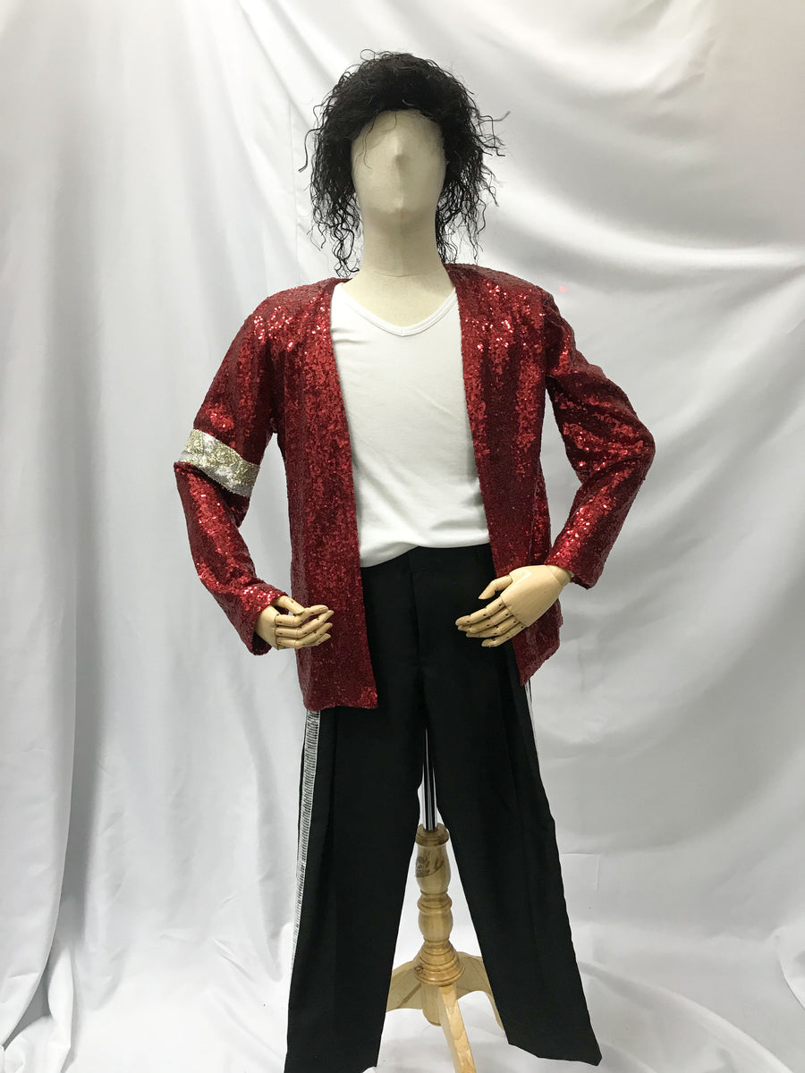 Michael Jackson - Red Sequin Jacket Set | Awesome Costumes Singapore