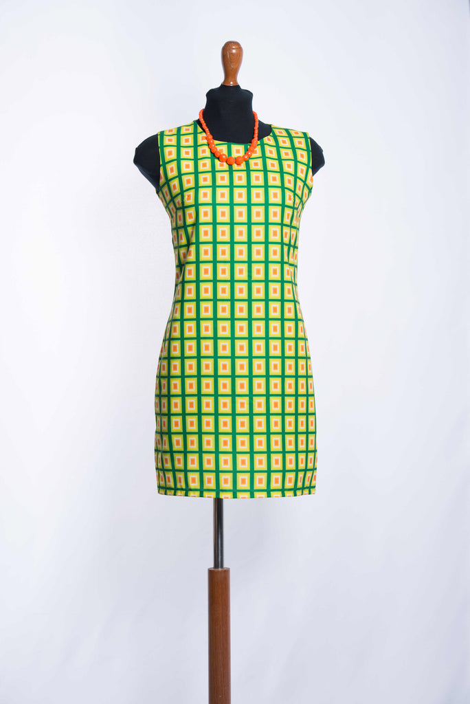 checkered retro dress