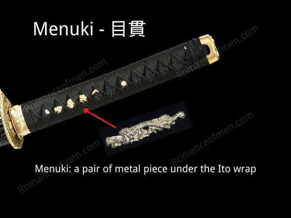 Katana Tsuka Parts Introduction: menuki