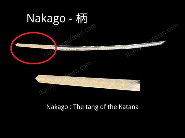 Katana Tsuka Parts Introduction: nakago
