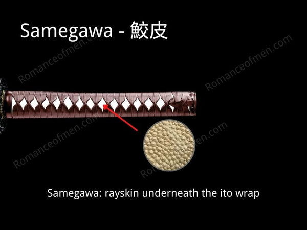 Katana Tsuka Parts Introduction: samegawa