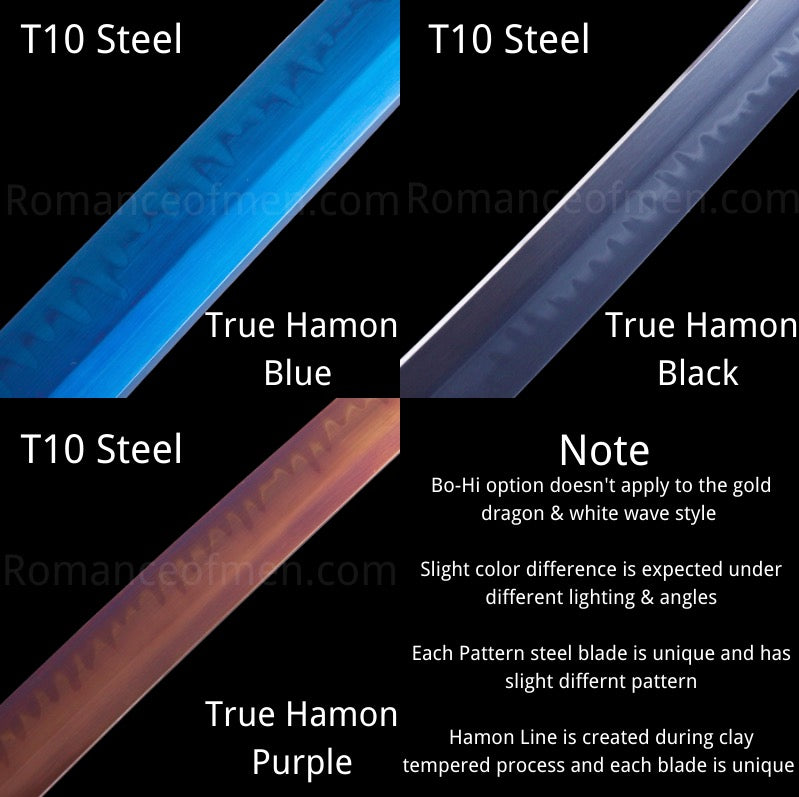 Custom katana blade color options3