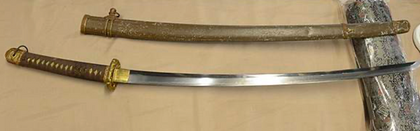 Gunto 軍刀 (Japanese military sword) from museum