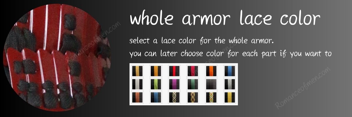 custom armor lace color selection