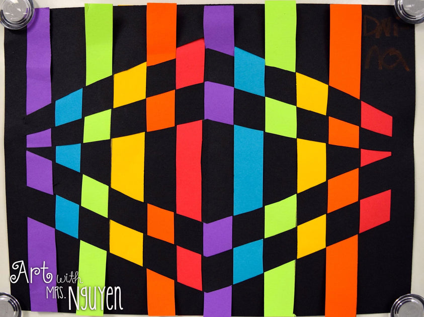 Art Lesson: Op Art Paper Weaving – Art with Mrs. Nguyen