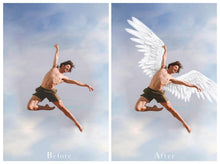 Load image into Gallery viewer, 20 Png WHITE ANGEL WING Digital Overlays
