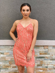 coral bodycon