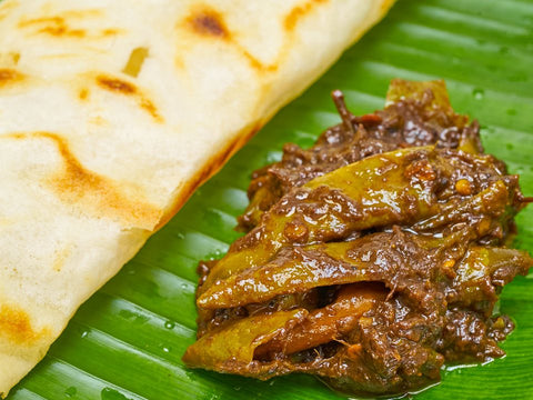 Milagai Curry - Green Chilli Tamarind Cooked Pickle - from Girija Paati