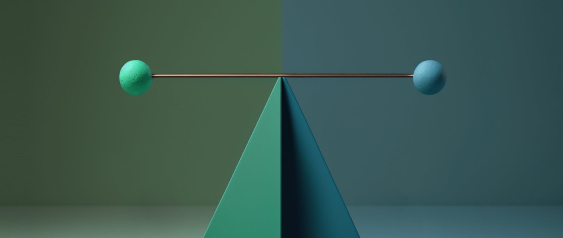 a triangle balancing two balls representing the choice of an llc vs s corp