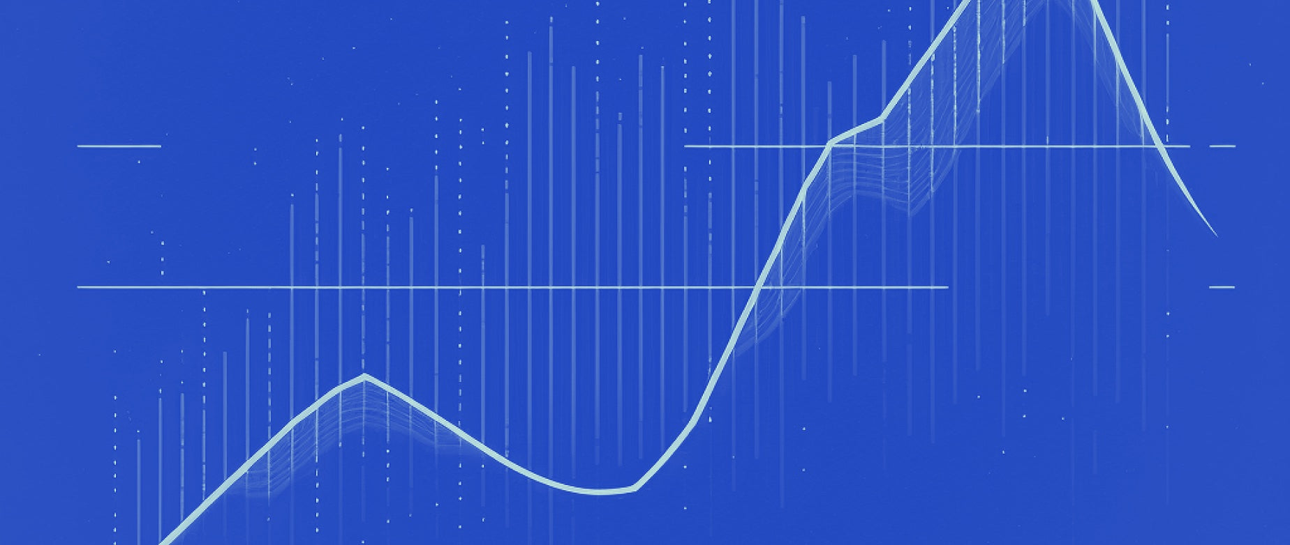 line graph that is going up from left to right: sales analytics