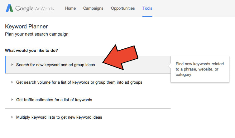 Keyword Research Using The Google Keyword Planner Tool