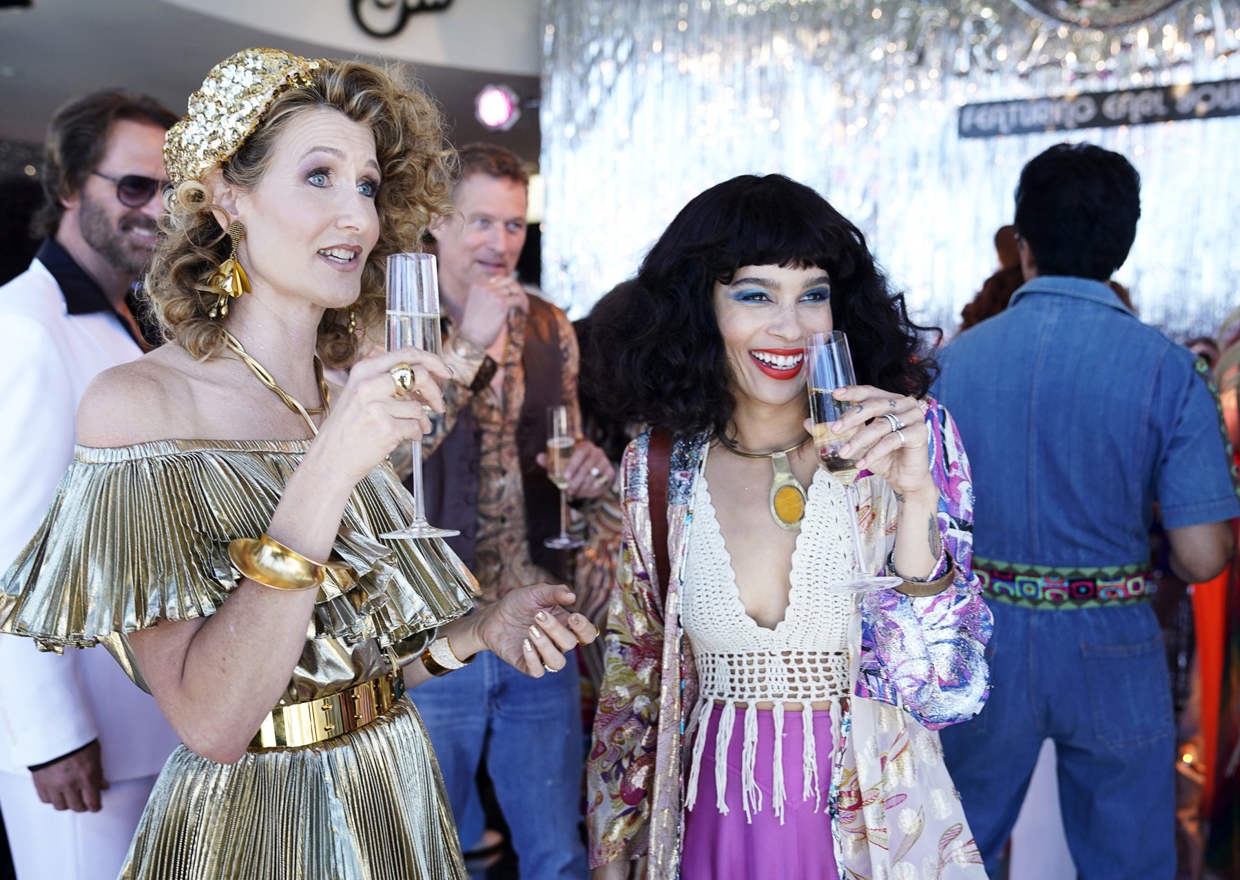 Bonnie and Renata (Laura Dern) make the most of a disco party.