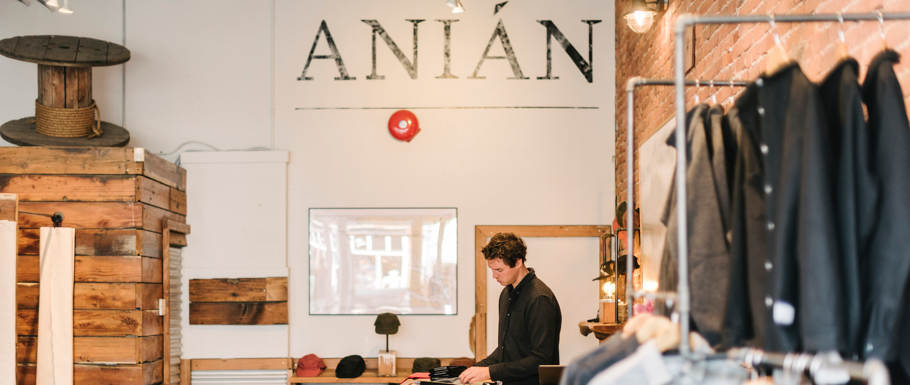 Paul Long, President, at ANIAN's retail store.