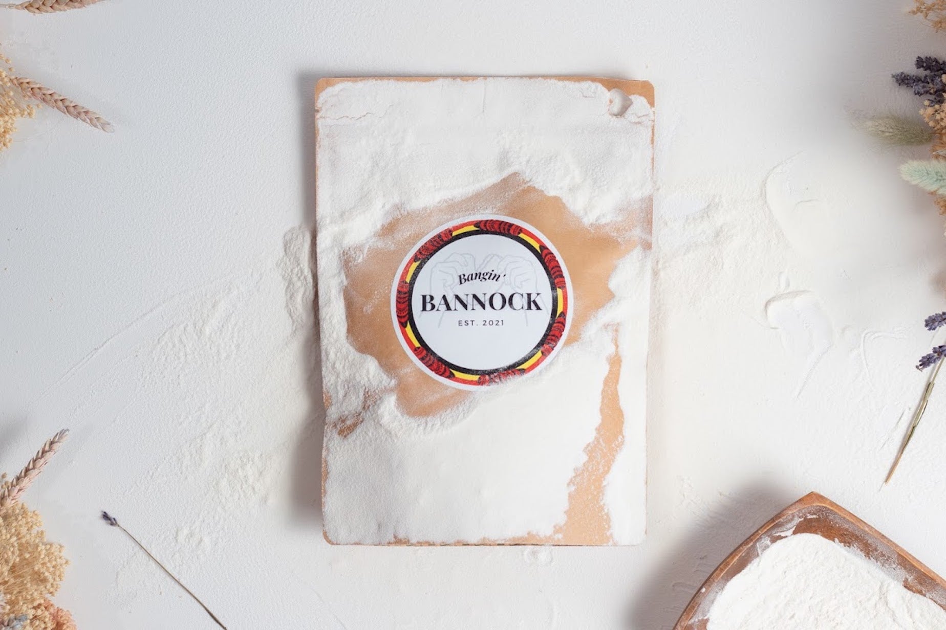 A bag of Bangin' Bannock dry mix