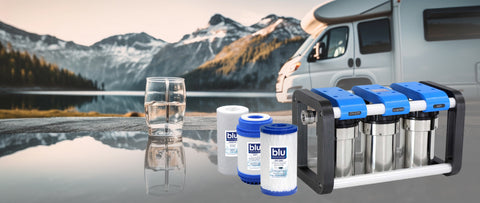 Blu Technology's portable water filtration system for RVs, campers, survivalists
