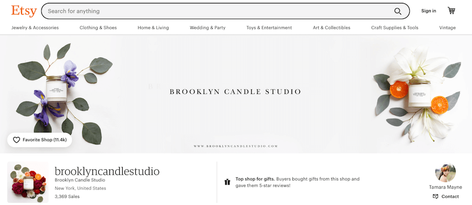 Brooklyn Candle Studio Etsy