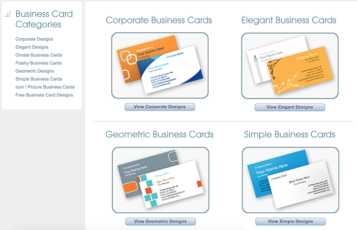 free business card templates for mac print shop