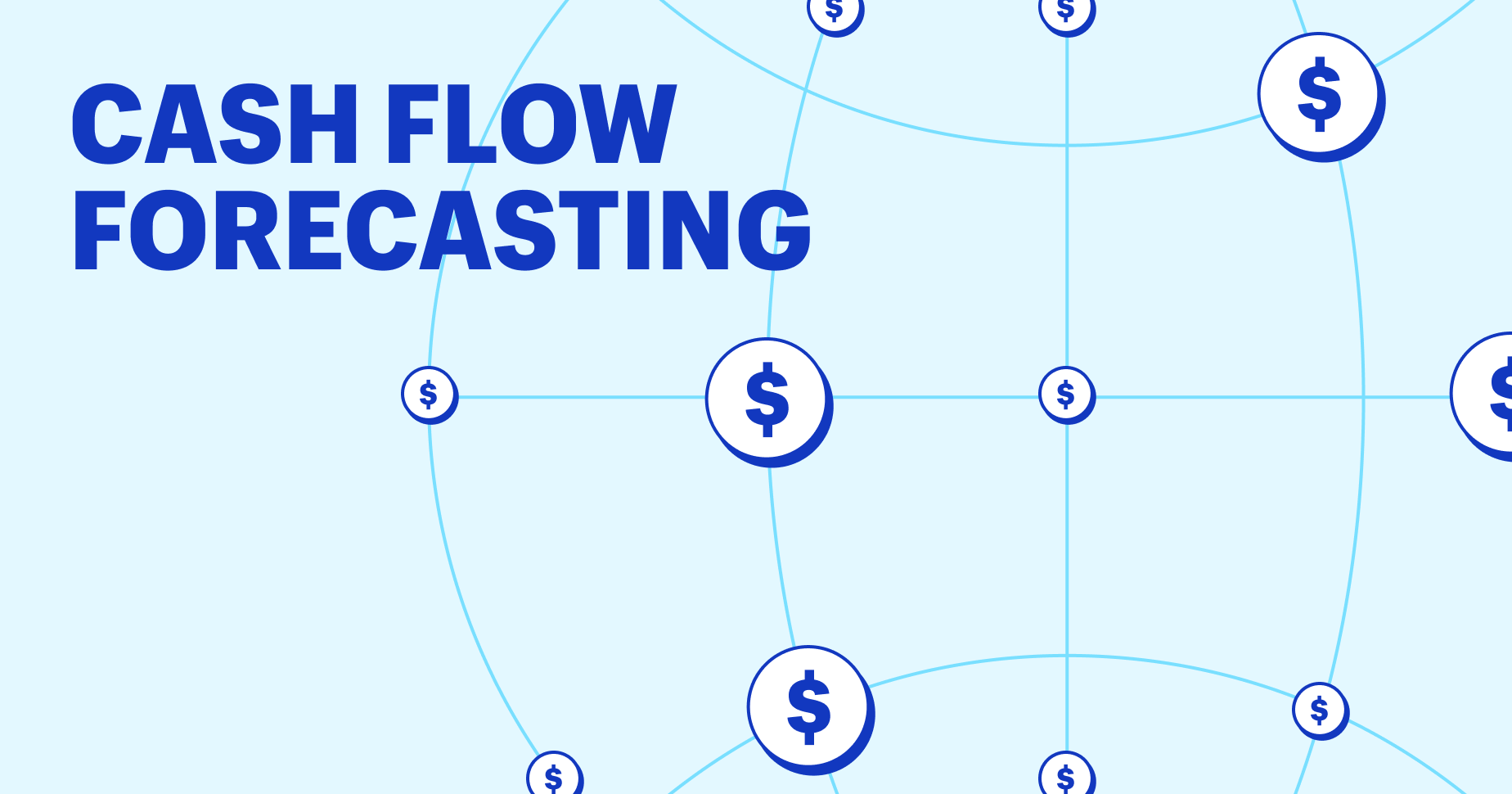 Graphic reading "cash flow forecasting"
