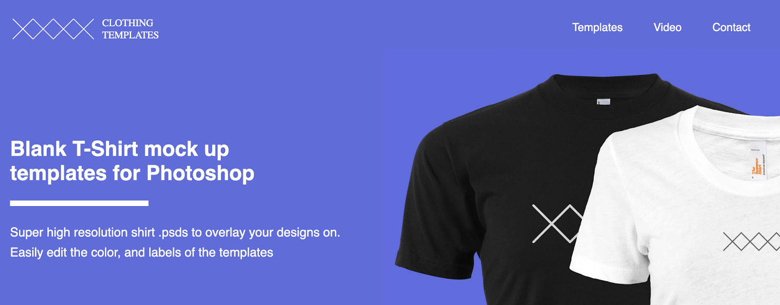 Clothing templates ist eine Website für T-Shirt Vorlagen und T-Shirt Mockups.