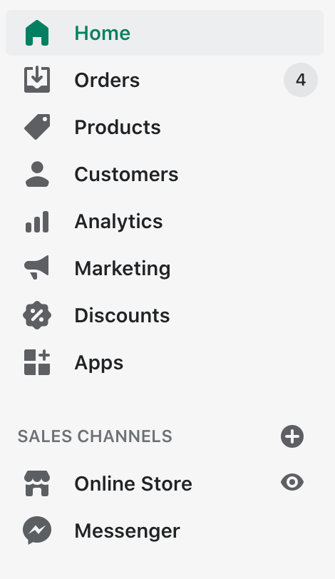 Shopify dashboard connecting to Amazon
