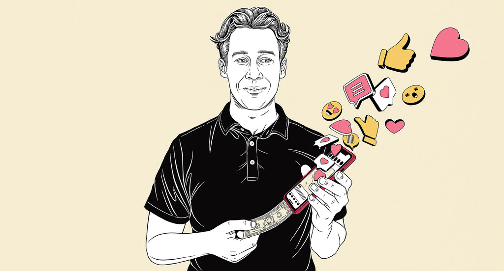 Illustration of David Gaylord, Shopify's Entrepreneur-in-Residence