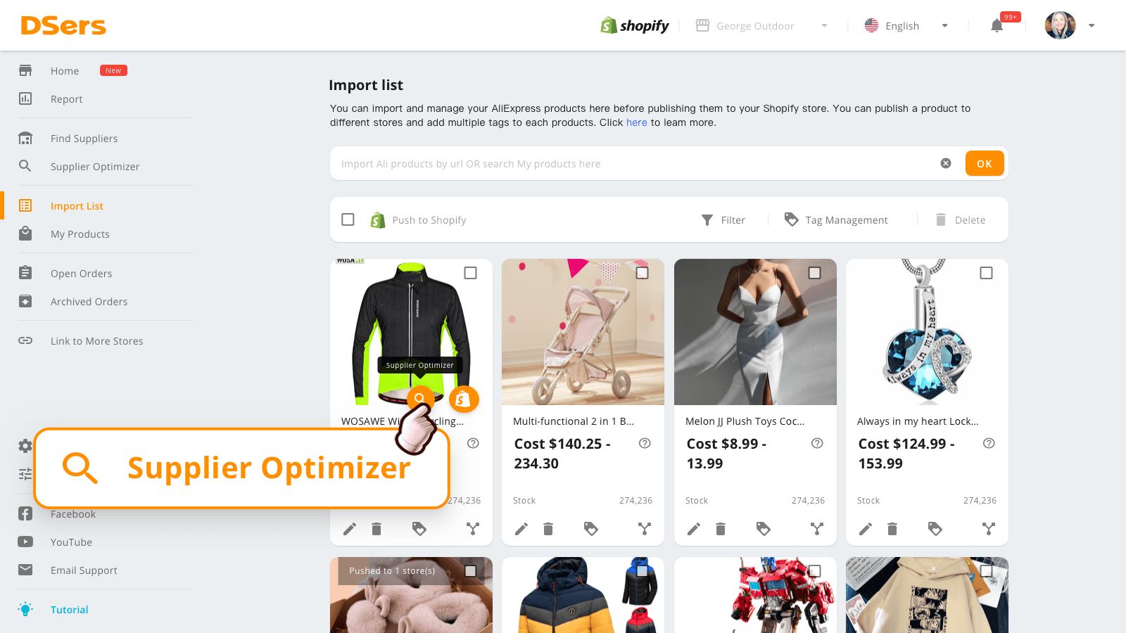 Dsers supplier optimizer