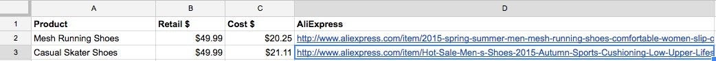 Aliexpress price tracking