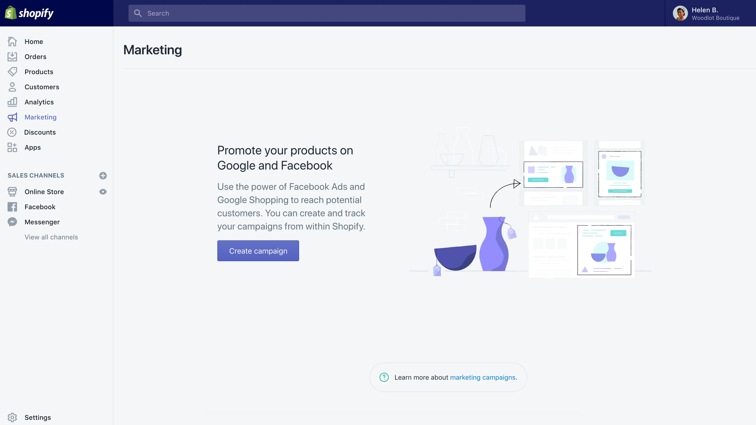 Marketing in Shopify: Streamline your marketing