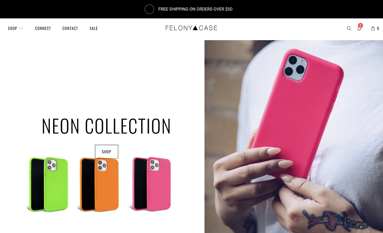 Sito web di Felony case