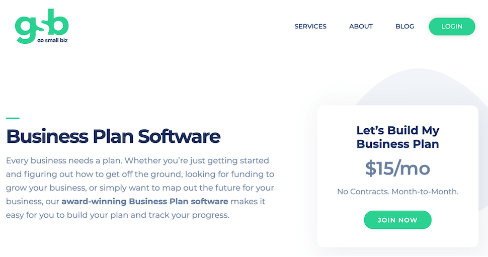 GoSmallBiz business plan software.png