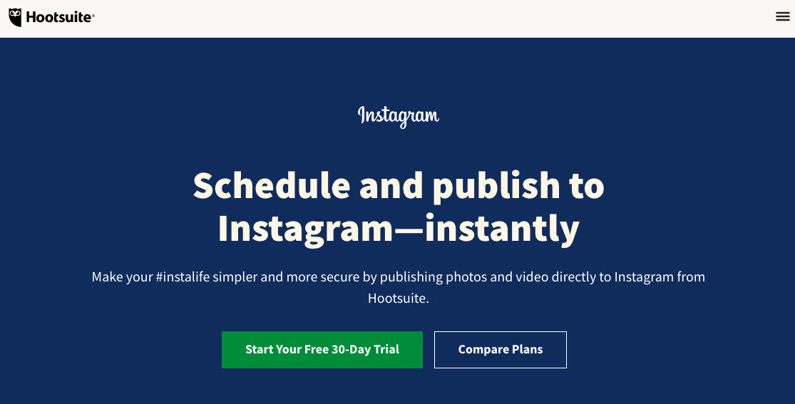 hootsuite instagram app