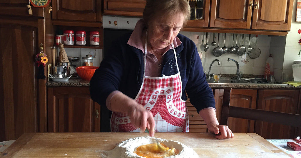 Nonna Nerina makes pasta from scratch