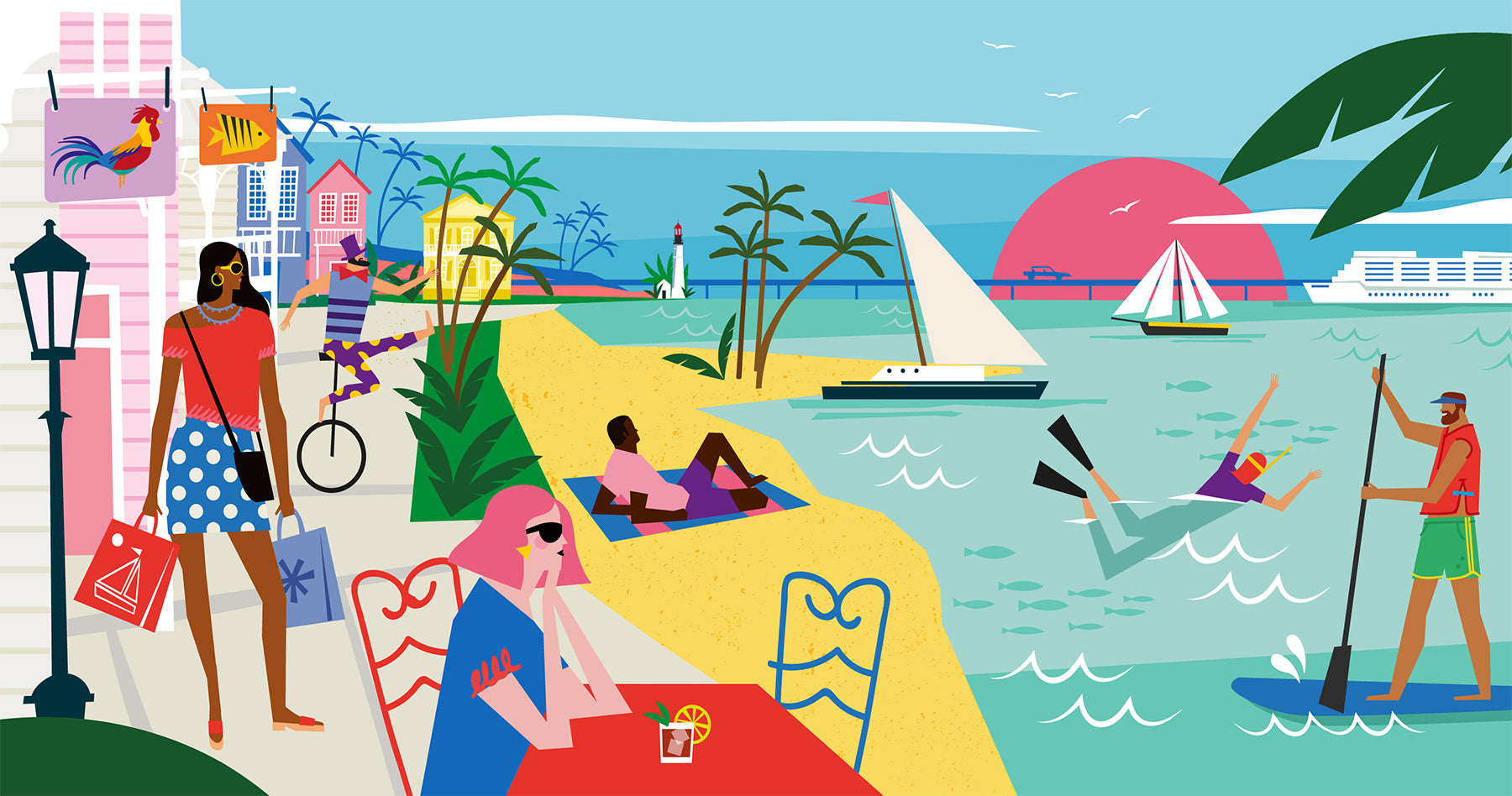  Illustration of Key West, Florida