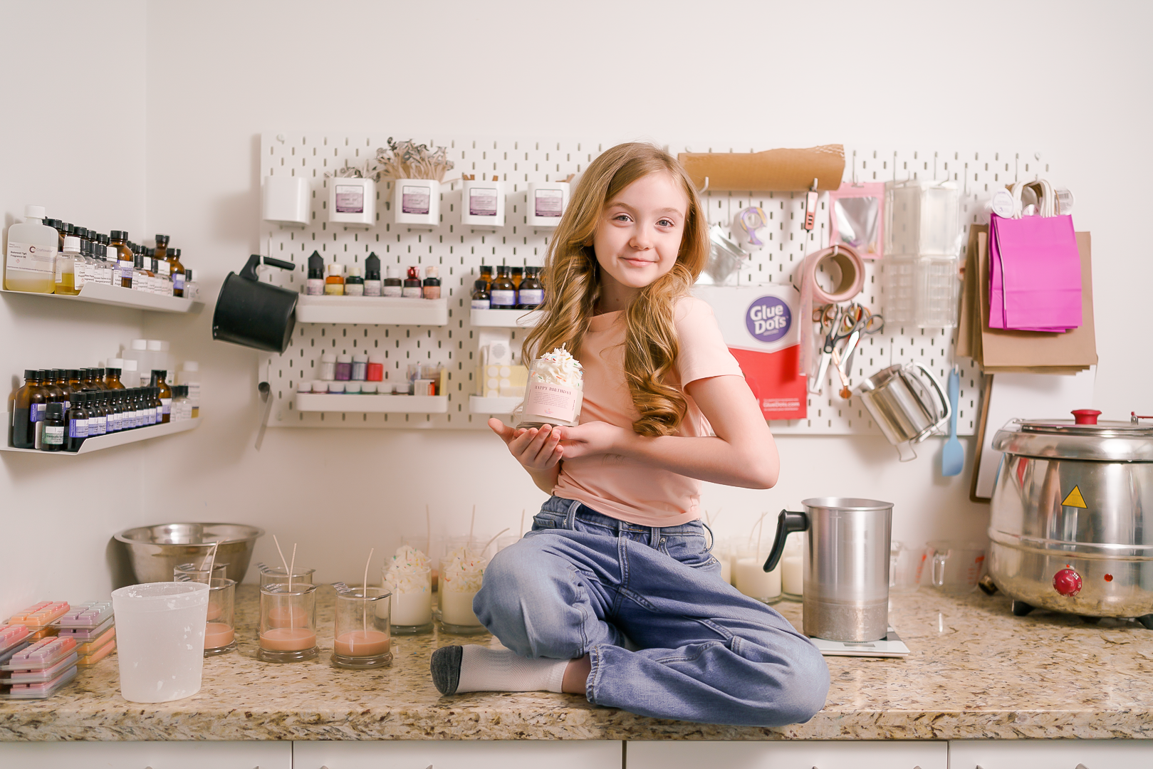 Portrait of child entrepreneur Lily Harper