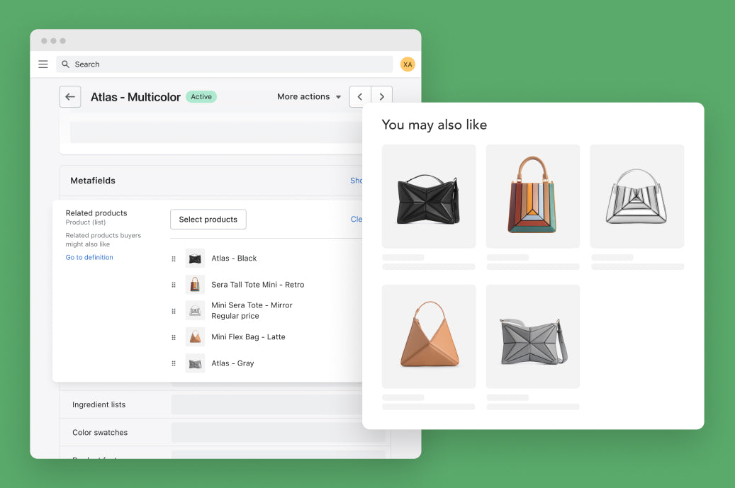 Shopify metafields