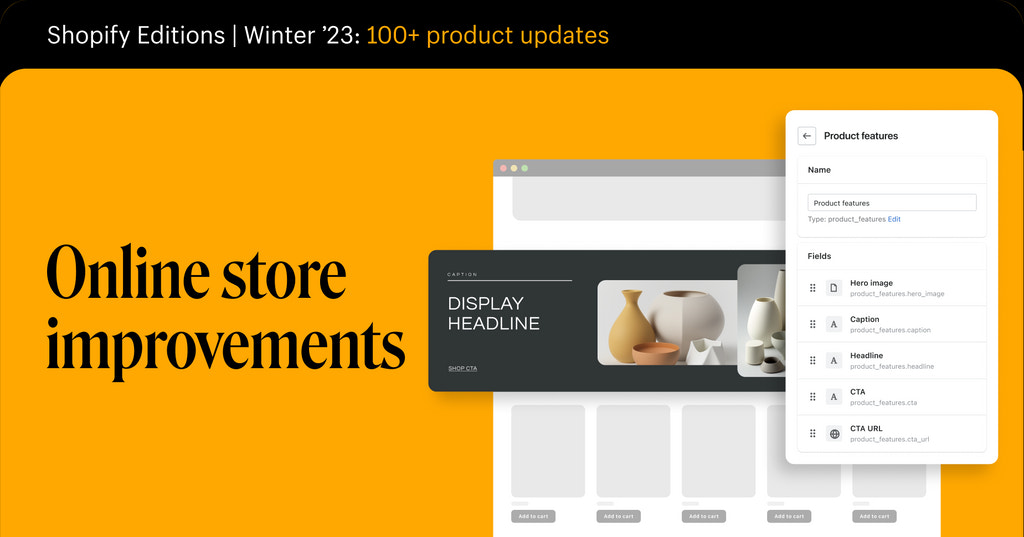 Online store improvements header image