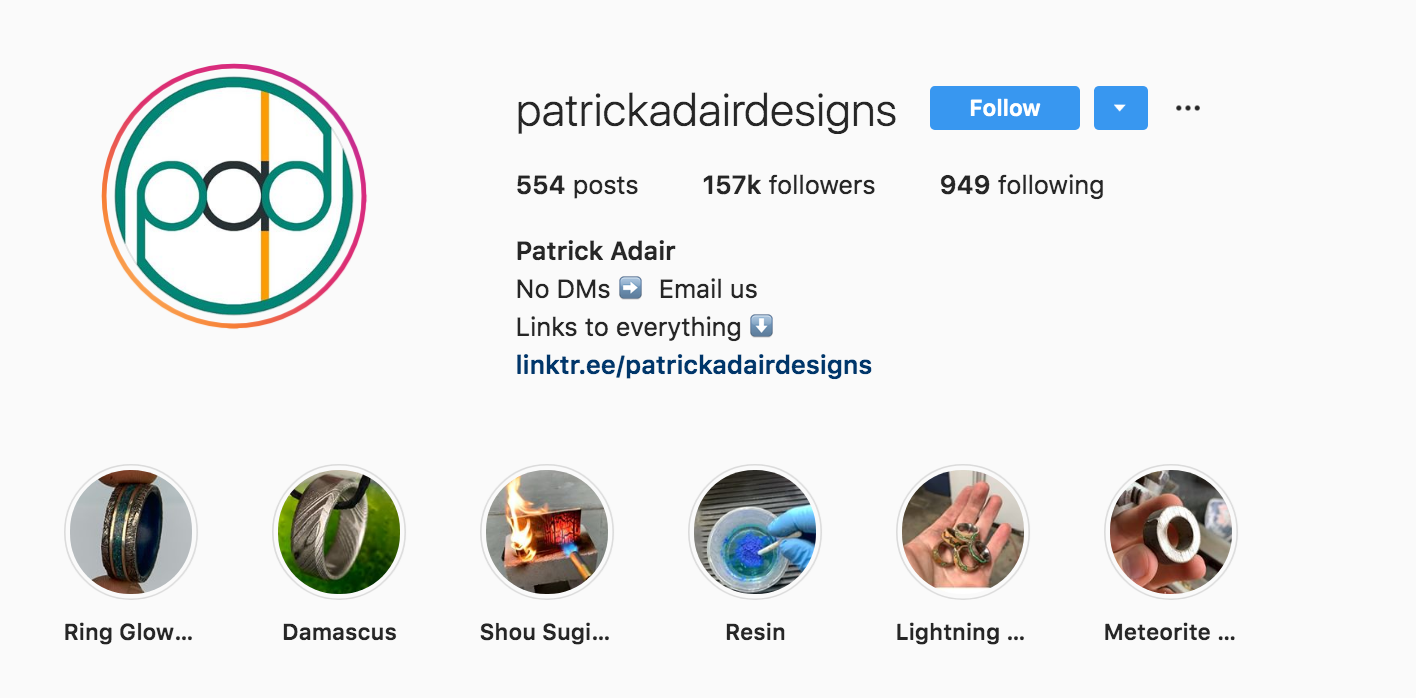 Patrick Adair Instagram Bio