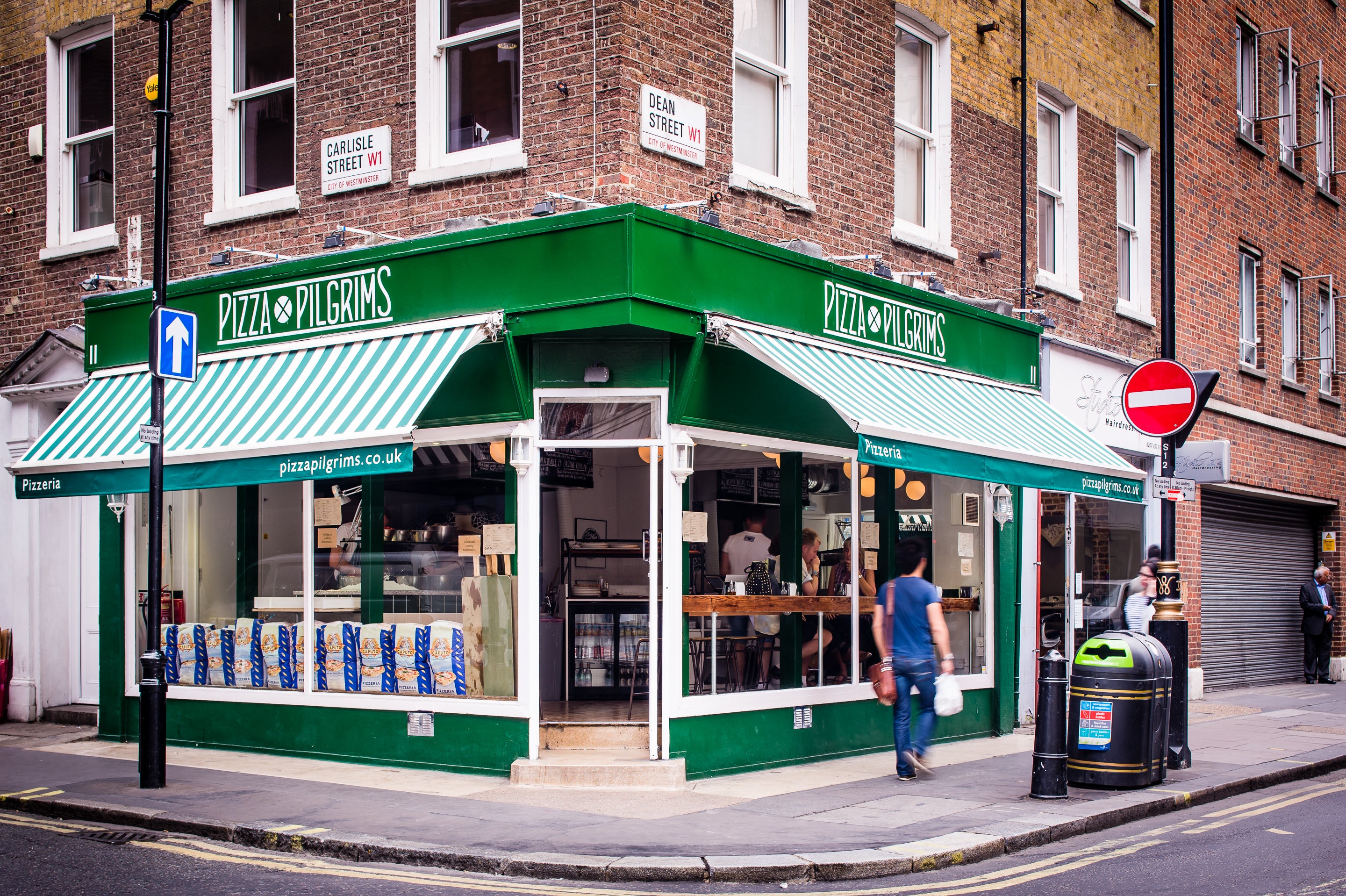 Pizza Pilgram’s original location at Dean Street in London. 