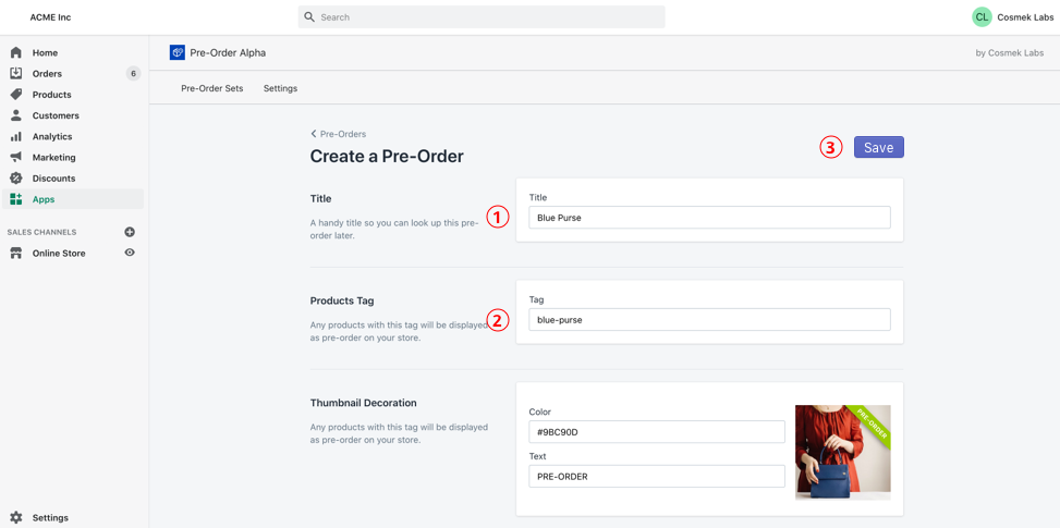 Pre-Order Alpha: Gratis Shopify Apps