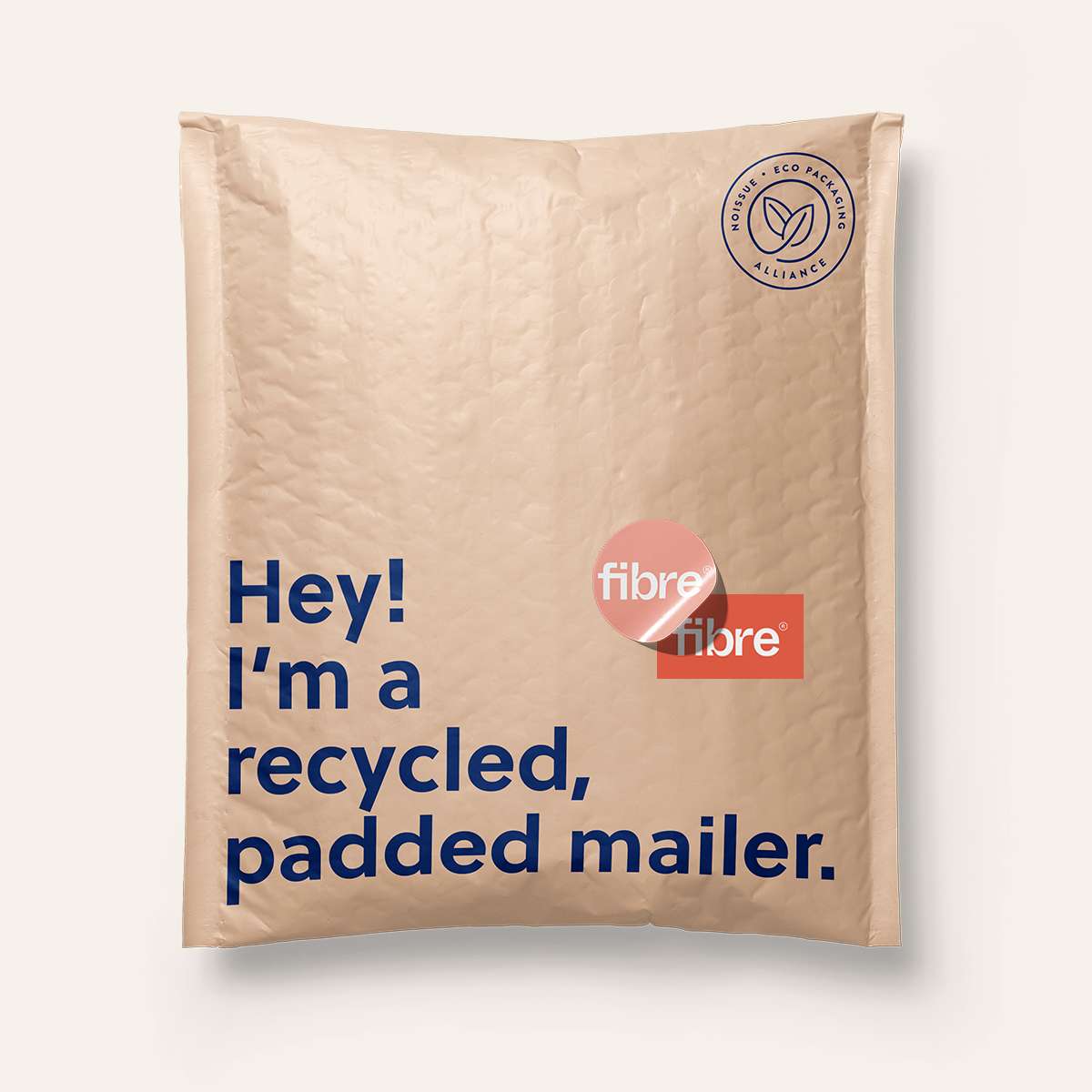 Padded mailer packaging example from brand noissue