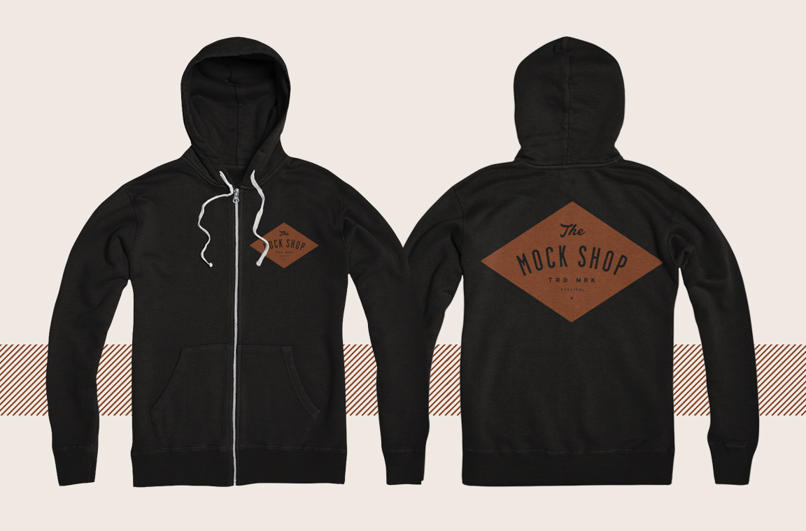 Zipup Hoodie Mockup